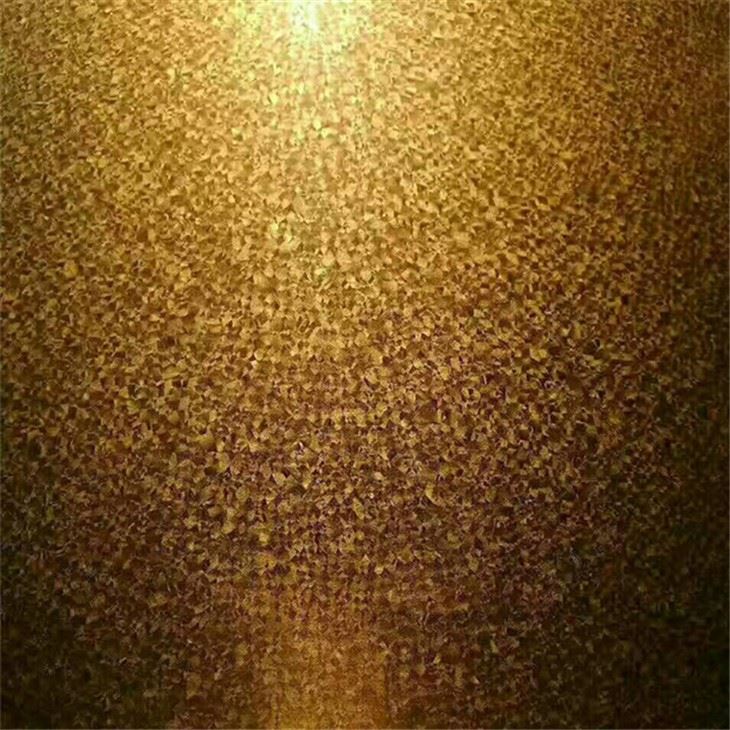 Golden anti-fingerprint zinc-aluminum plating